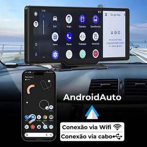 Tela Multimídia MaxTela Pro 2.0 com CarPlay e AndroidAuto + 🎁 Câmera de Ré de BRINDE