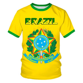 Camiseta Brasil - Ordem e Progresso