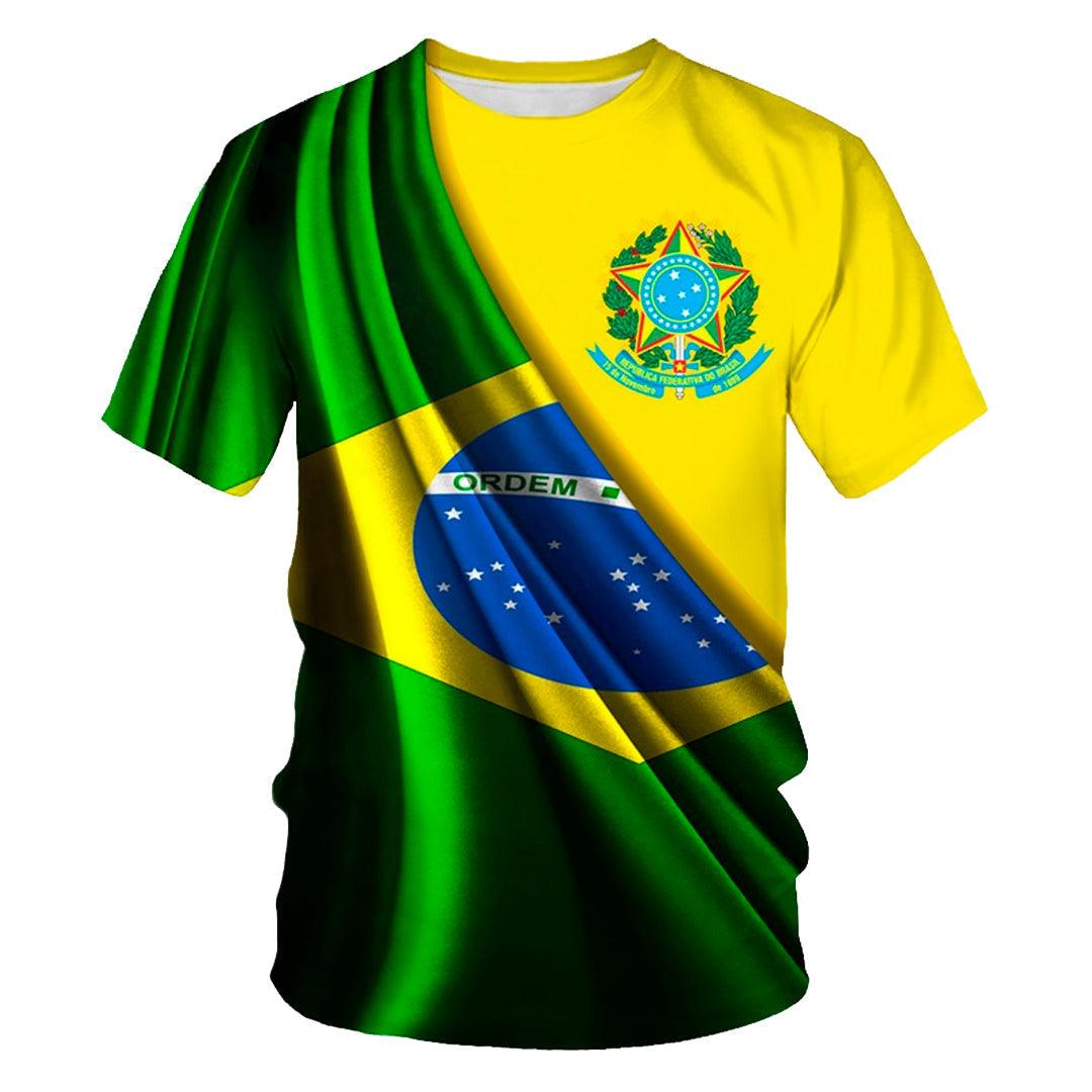 Camiseta Brasil - Ordem e Progresso