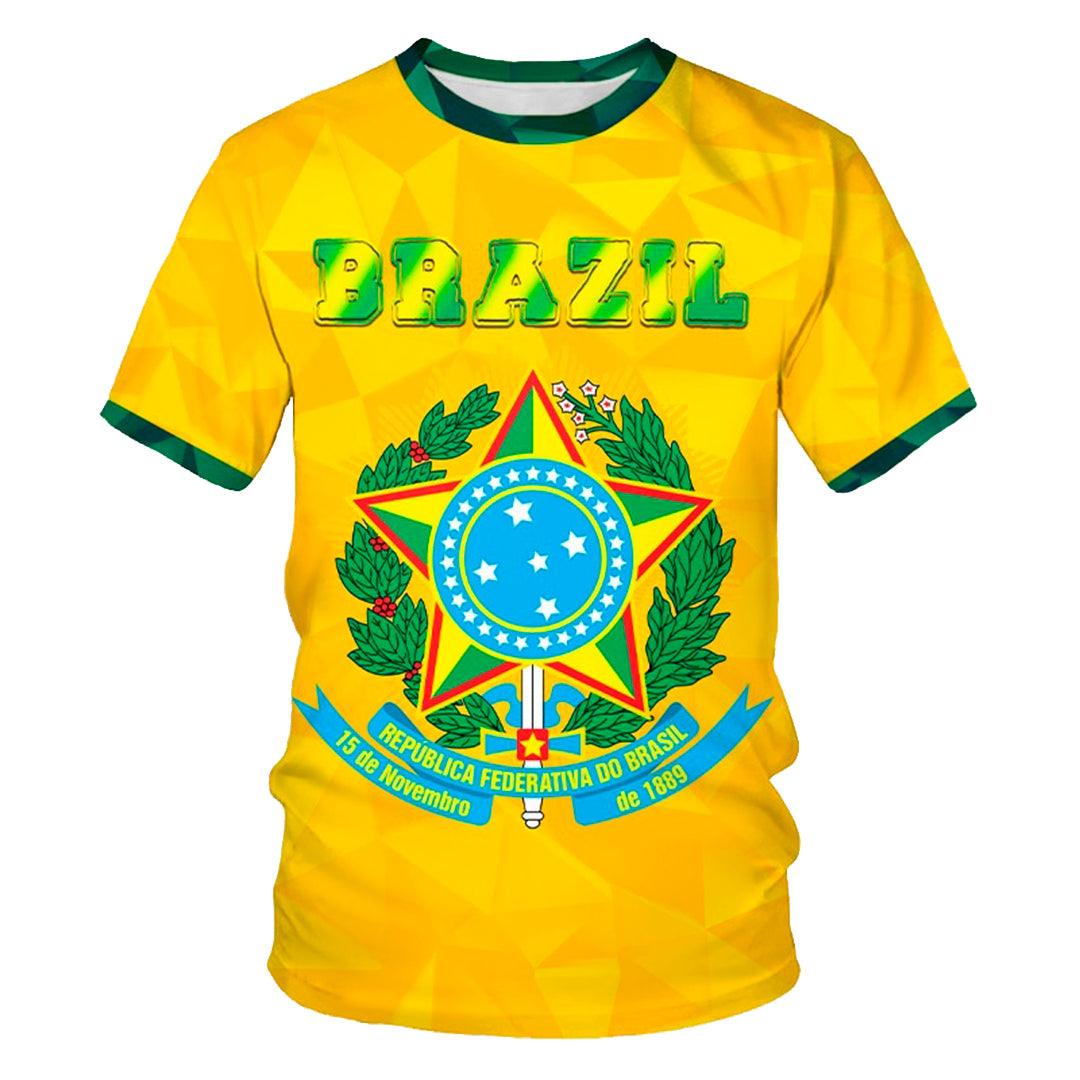 Camiseta Brasil - Ordem e Progresso