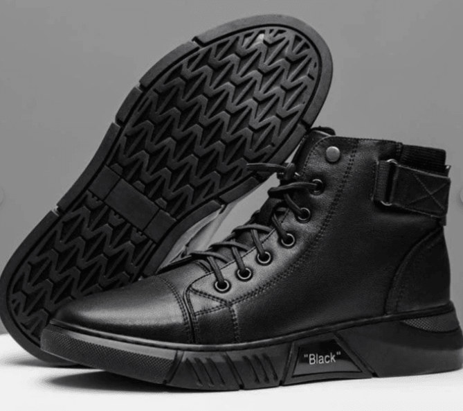 Bota de Couro Martin Italiano Premium + Par de Meias de Algodão Grátis