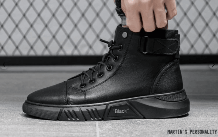 Bota de Couro Martin Italiano Premium + Par de Meias de Algodão Grátis