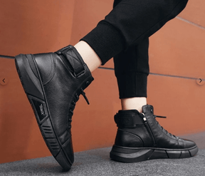 Bota de Couro Martin Italiano Premium + Par de Meias de Algodão Grátis