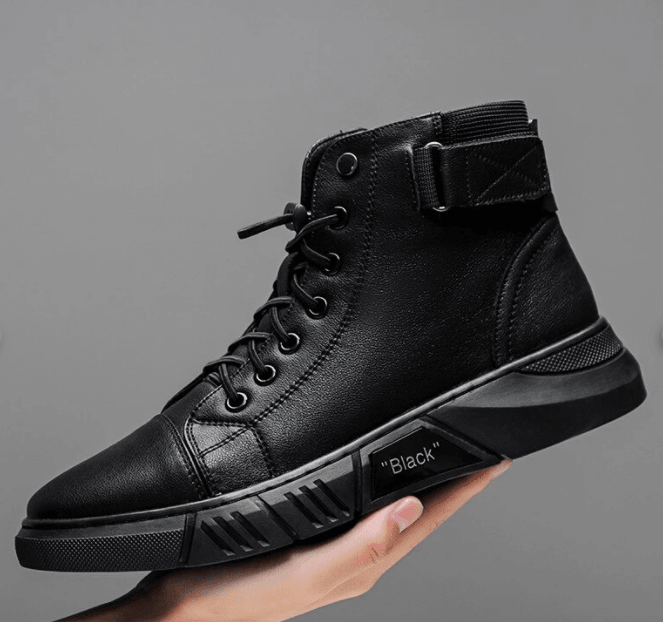 Bota de Couro Martin Italiano Premium + Par de Meias de Algodão Grátis