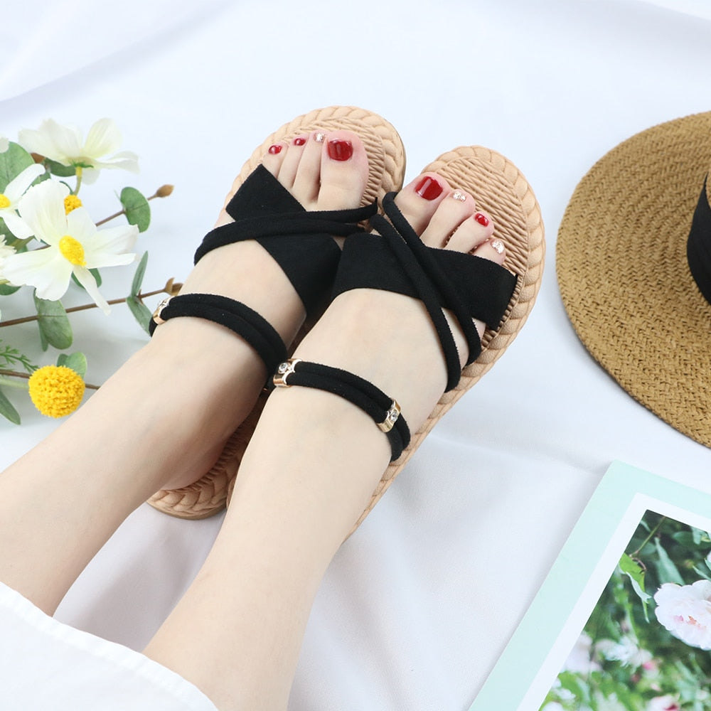 Sandália Feminina Confortável Moda Verão 2023