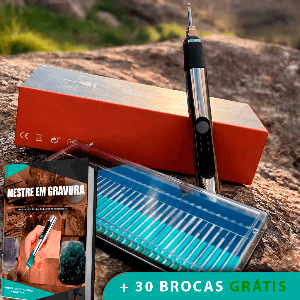 Caneta para Gravura + 20 BITS (Brocas) Grátis