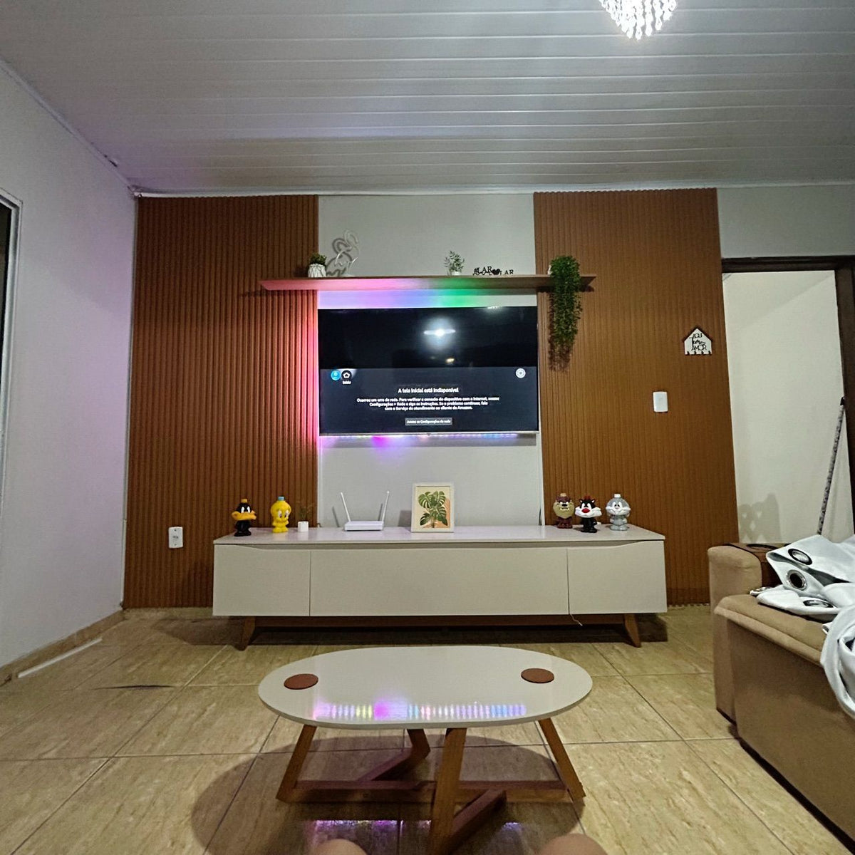 2 Unidades - Painel Ripado Modular 2,50x1,41cm (3,53m²) 3.53 cada